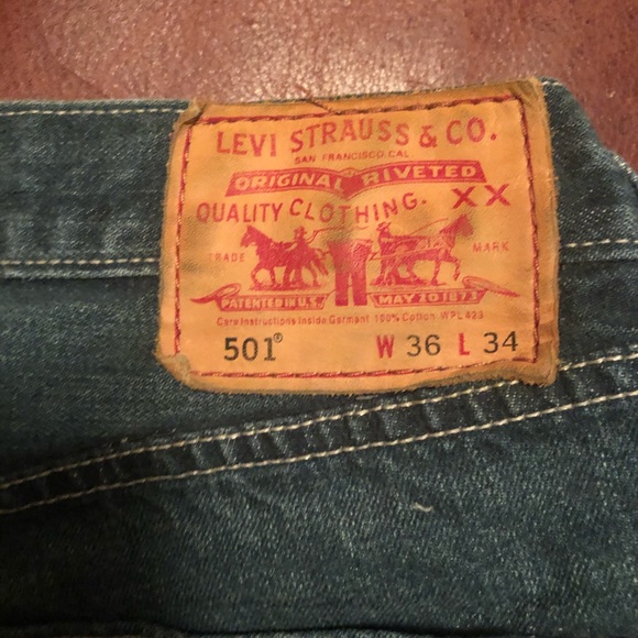 levis 501 w36 l34